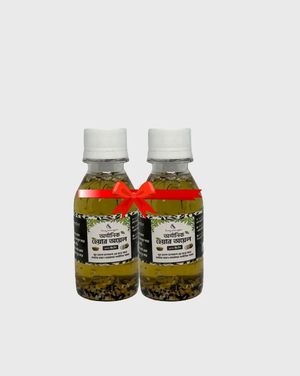 Product: ট্রায়াল প্যাকেজ ( ১০০ মিলি অরগানিক তেল ২ টা)